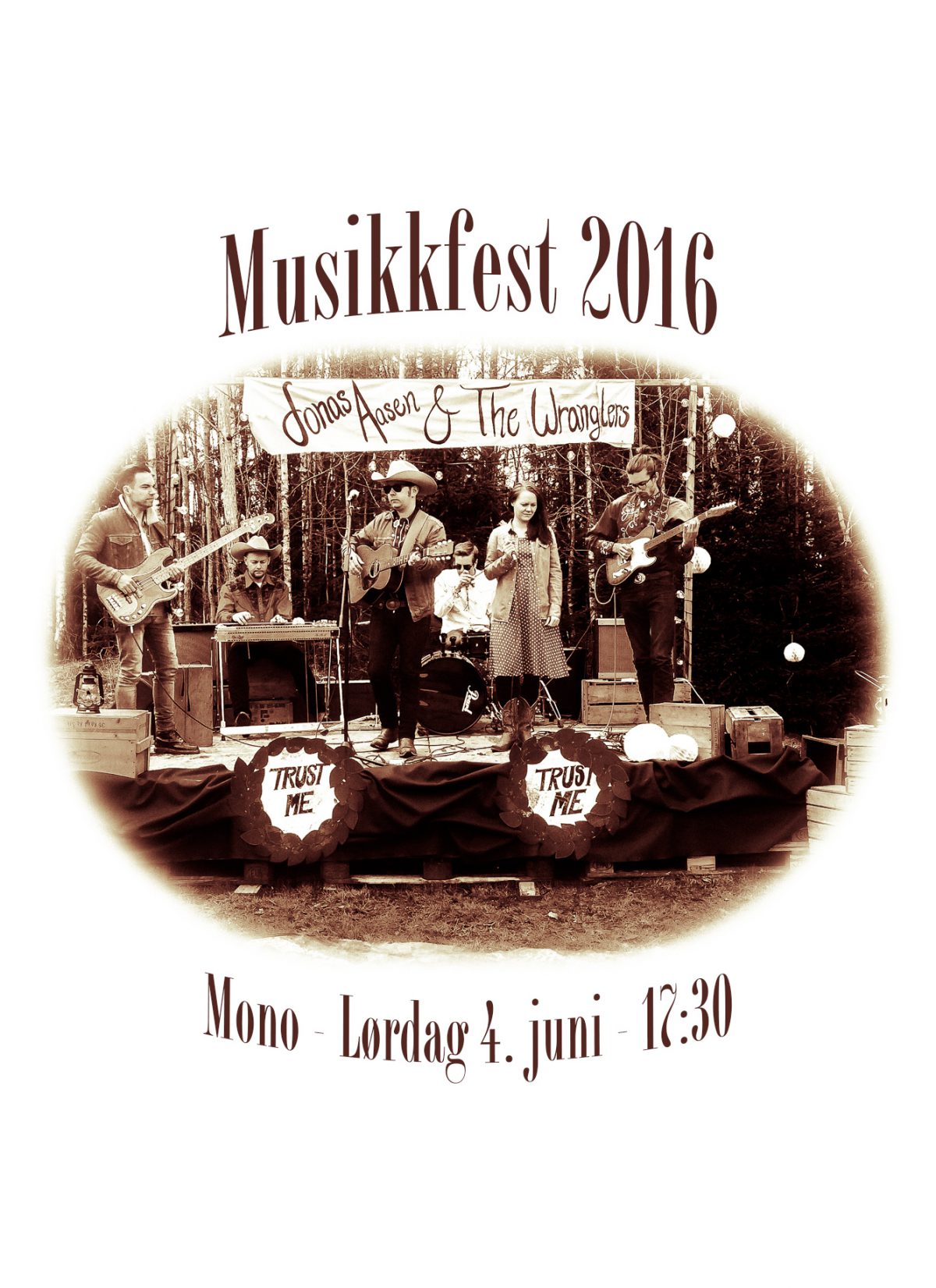 Plakat Musikkfest 2016, Mono - Lørdag 4. juni